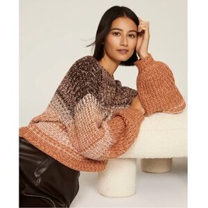 Evereve 525 America Marled Balloon Sleeve Chunky Sweater